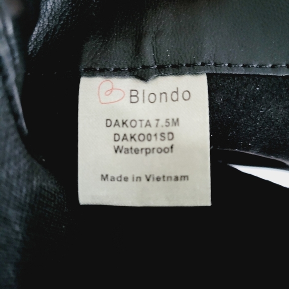 NEW Blondo Dagger Waterproof Suede Bootie in Black Size 7.5 - Picture 7 of 7